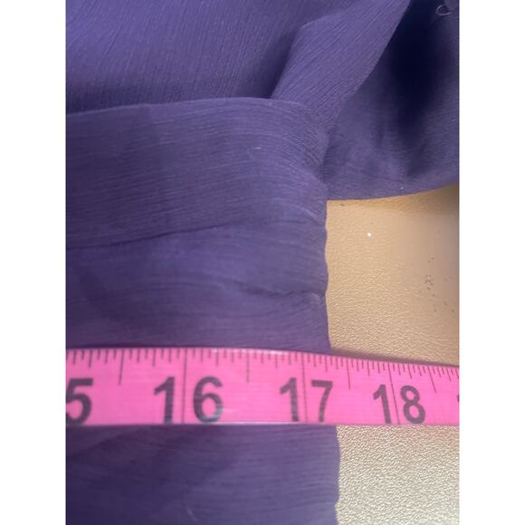 LULU'S SZ XL Enchant My Love Dark Purple V-Neck Long Sleeve Maxi Dress NEW 0b13 - Picture 10 of 10